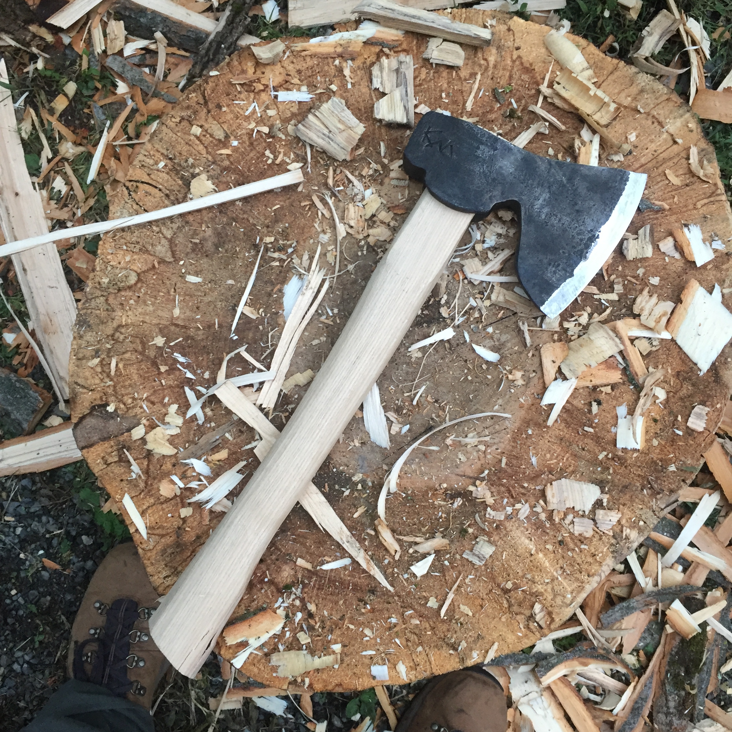Hand forged carving axe — Shipwright Skills